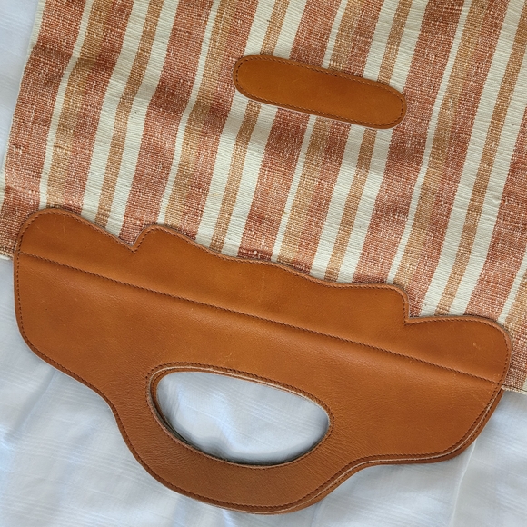 Vintage leather detail hand bag - Picture 3 of 5